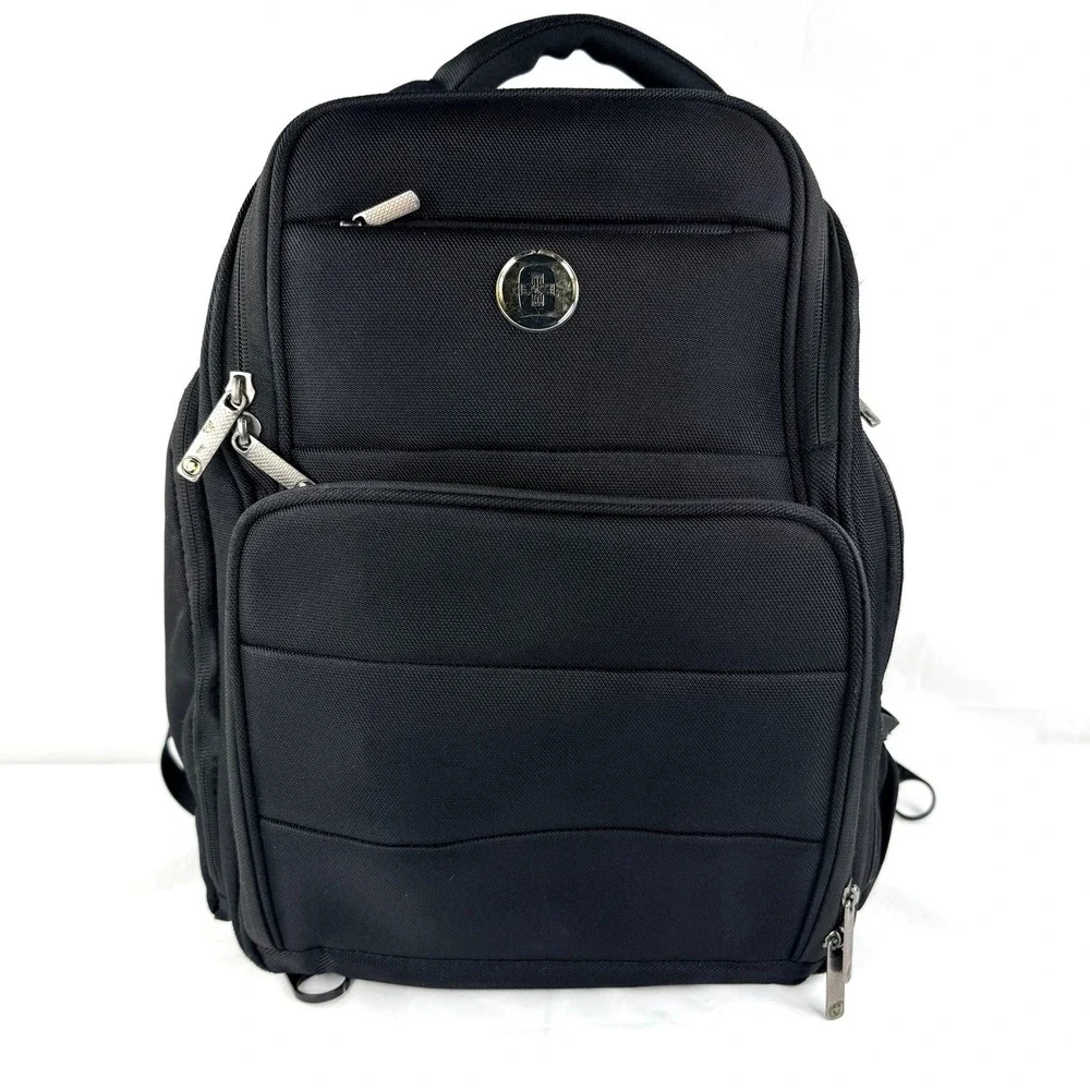 SWISSDIGITAL 38 L Laptop Backpack Simm 1.0 Deluxe Backpack Black